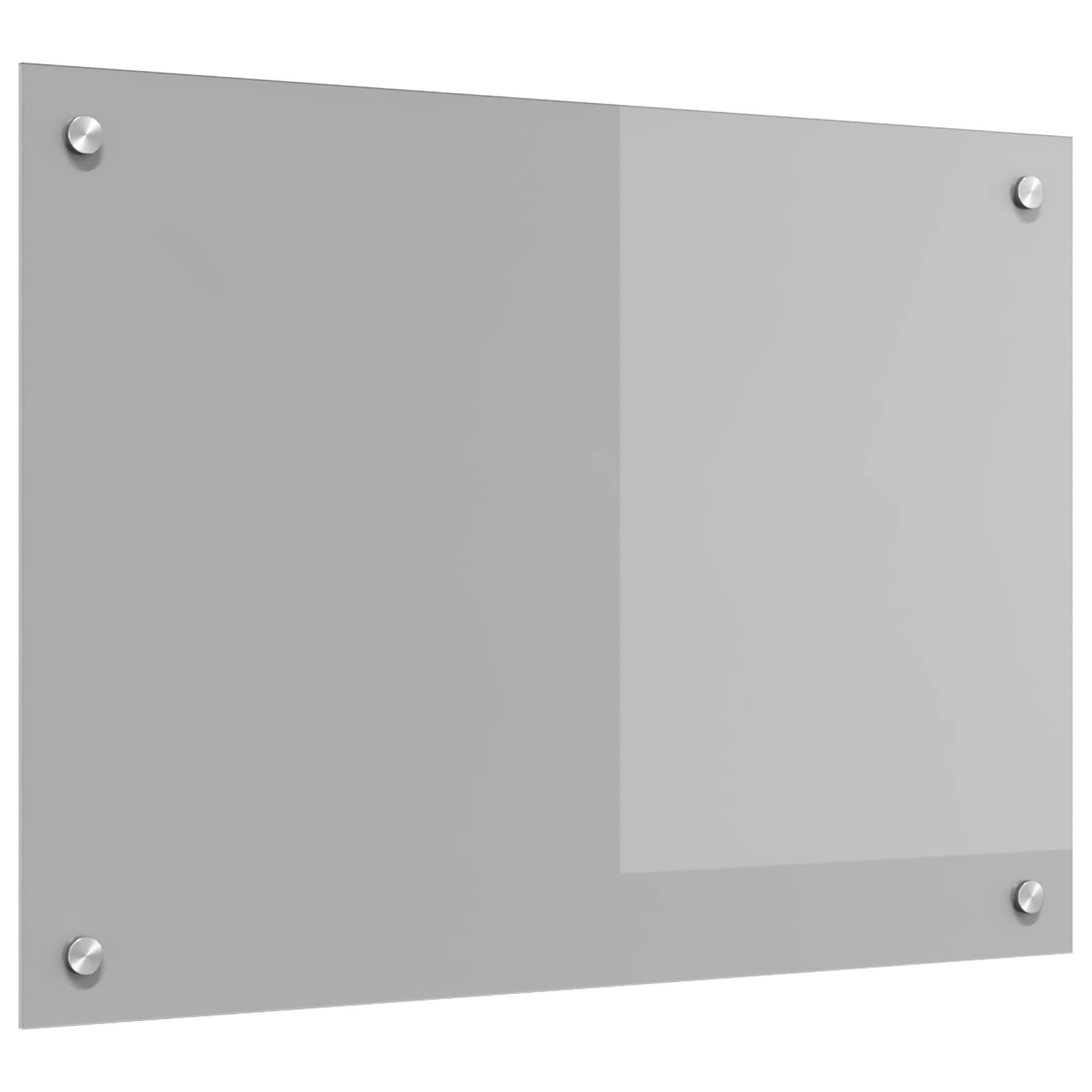 vidaXL Küchenrückwand Hellgrau 70 x 50 cm Gehärtetes Glas