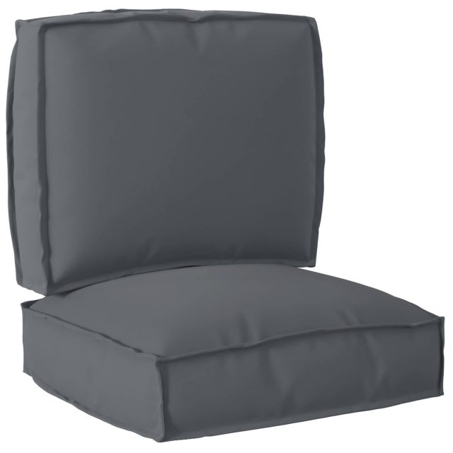 vidaXL Palettenkissenset 2 pcs Anthrazit Oxford-Stoff