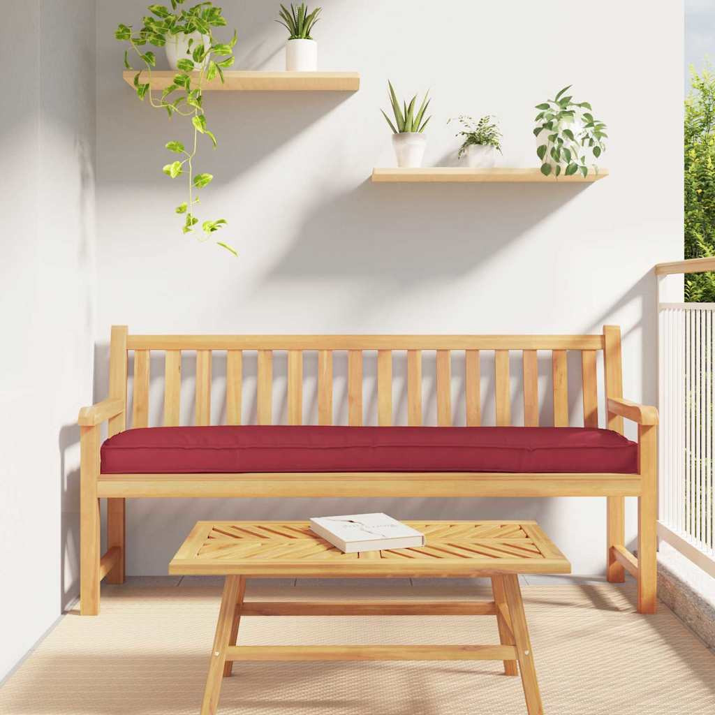 vidaXL Palettenkissen Weinrot 200 x 40 x 8 cm Oxford-Stoff