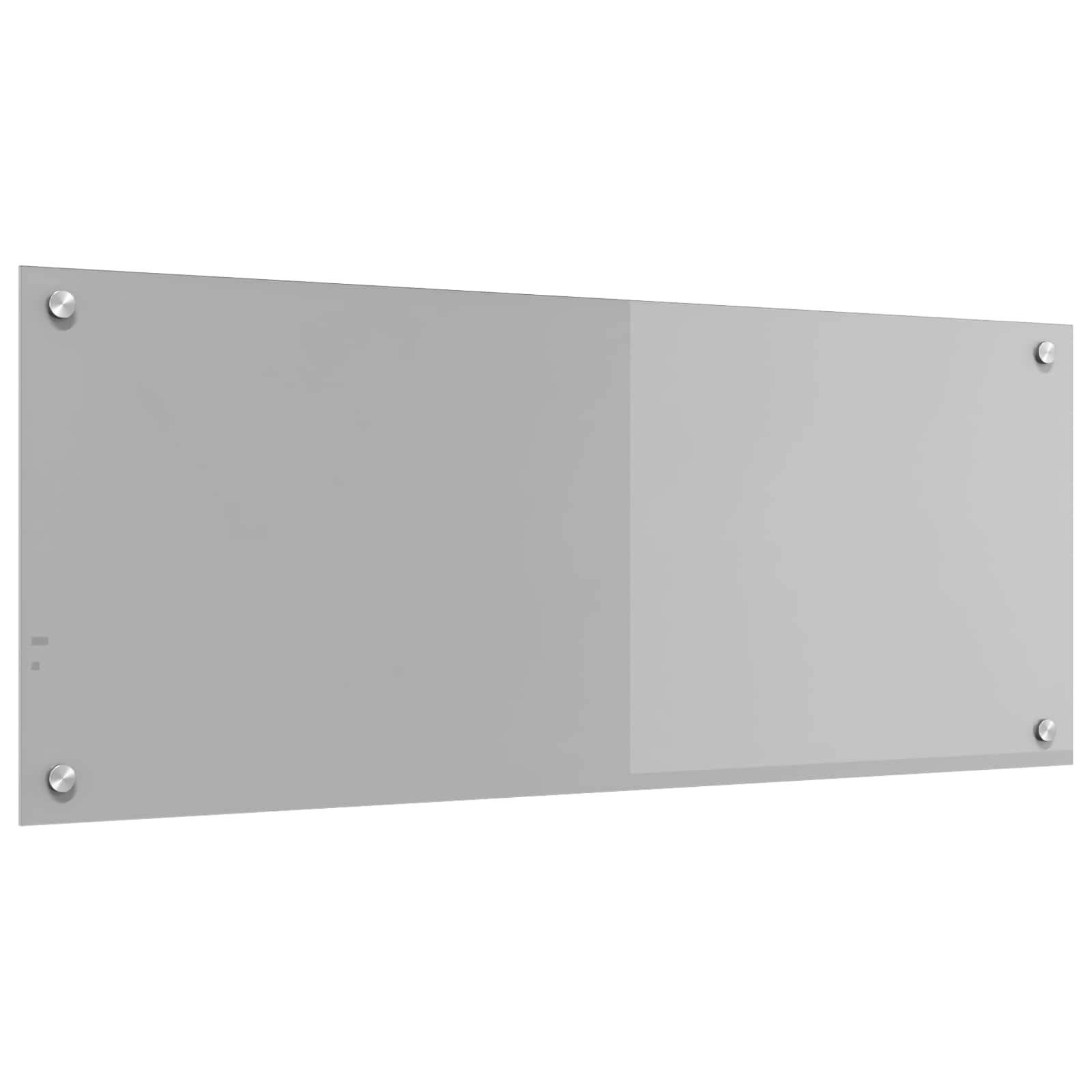 vidaXL Küchenrückwand Hellgrau 100 x 40 cm Gehärtetes Glas