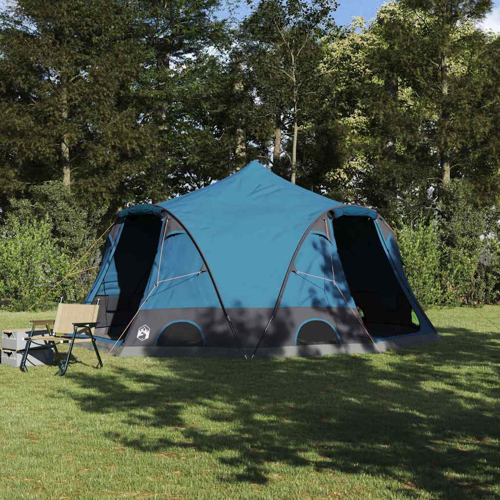 vidaXL Dome Zelt für 4 Personen mit Dach Blau 505 x 450 x 248 cm