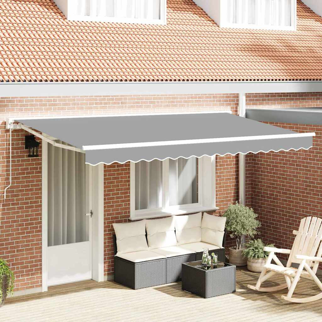 vidaXL Markisenrahmen Verstellbar Weiß 4 x 2 m Stahl