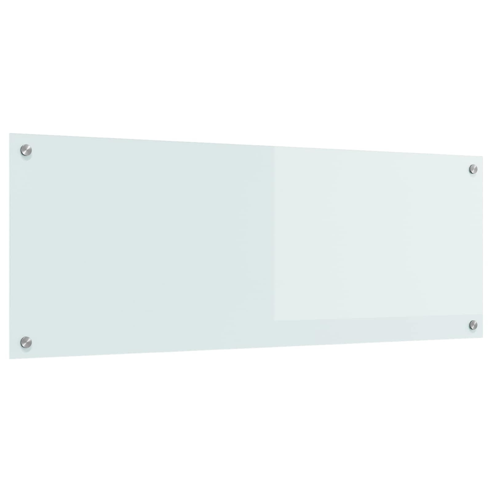 vidaXL Küchenrückwand Weiß 110 x 40 cm Gehärtetes Glas