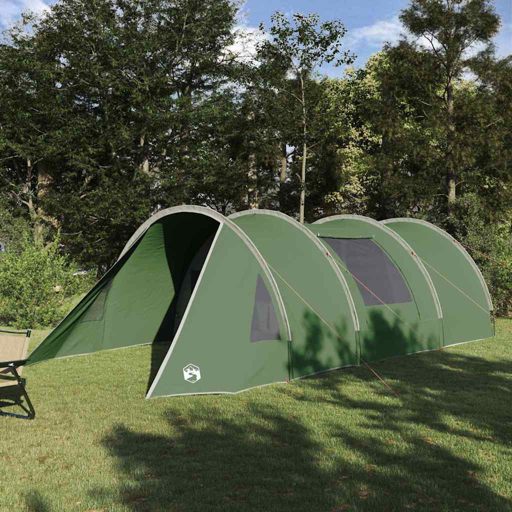 vidaXL Tunnelzelt 4-Personen mit Dach Grün und Weiß 778 x 356 x 210 cm