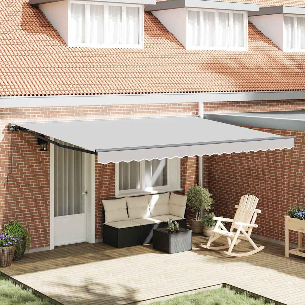 vidaXL Markisenrahmen Verstellbar Anthrazit 5 x 3 m Stahl