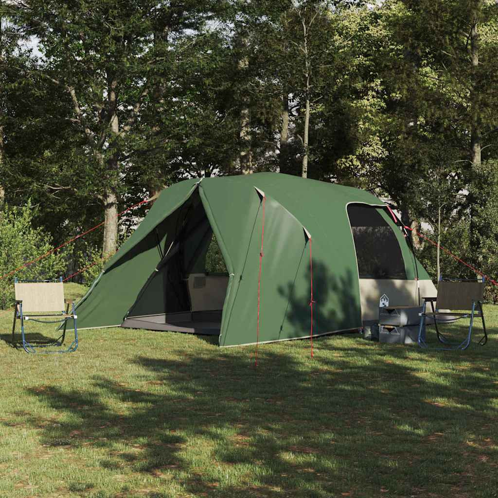 vidaXL Dome Zelt für 6 Personen mit Dach Grün 500 x 314 x 206 cm