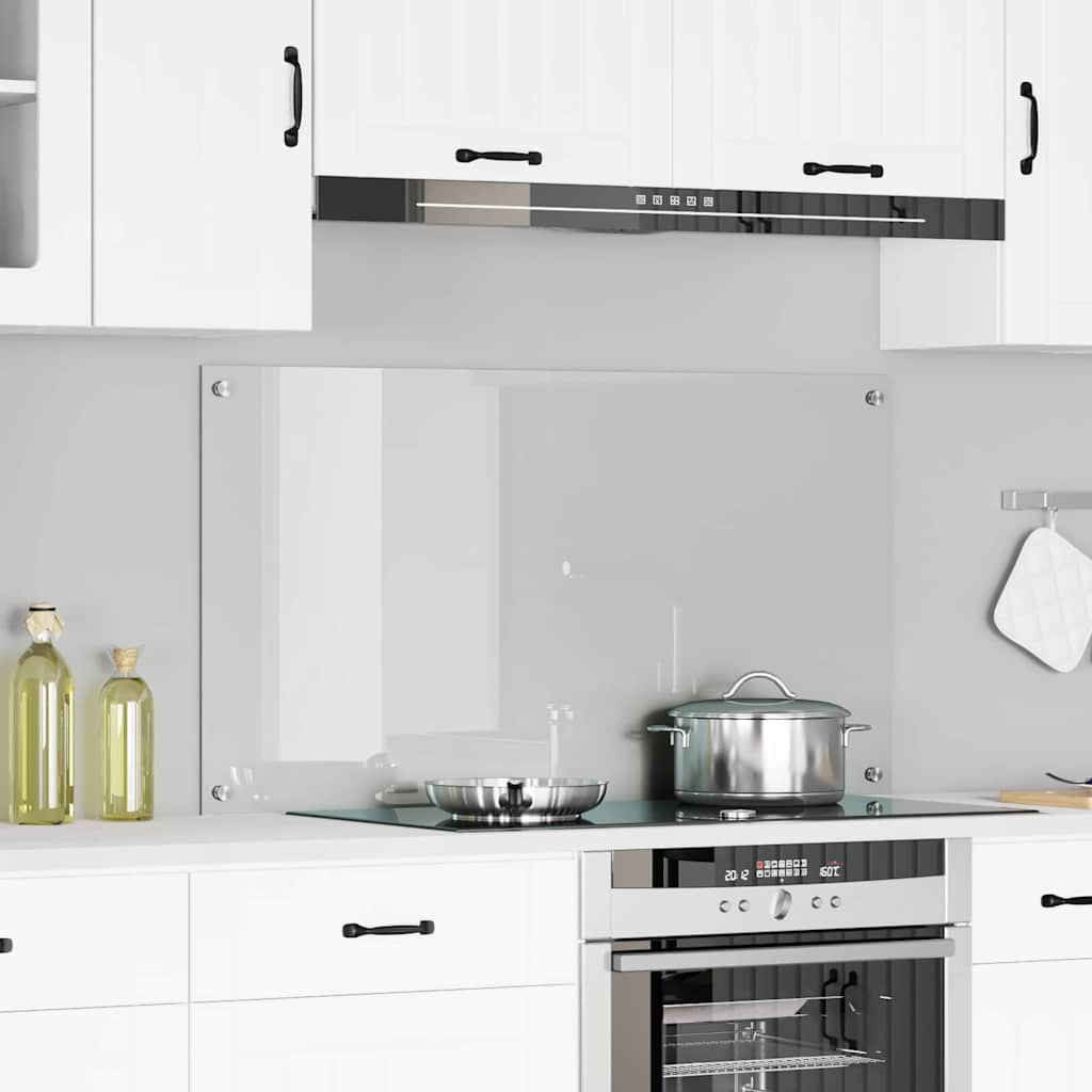 vidaXL Küchenrückwand Transparent 120 x 60 cm Gehärtetes Glas