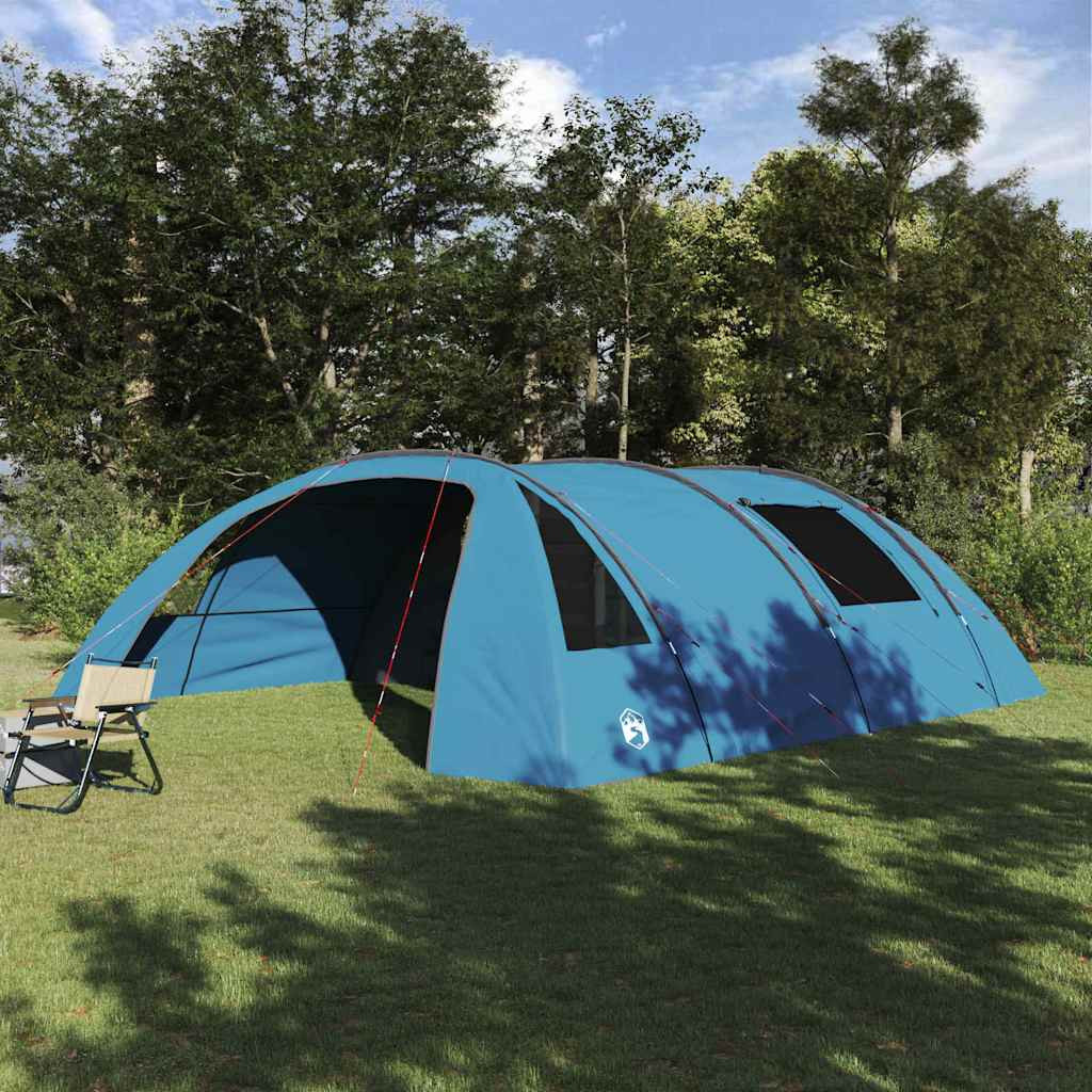 vidaXL Tunnelzelt für 6 Personen Blau und Grau 700 x 590 x 215 cm