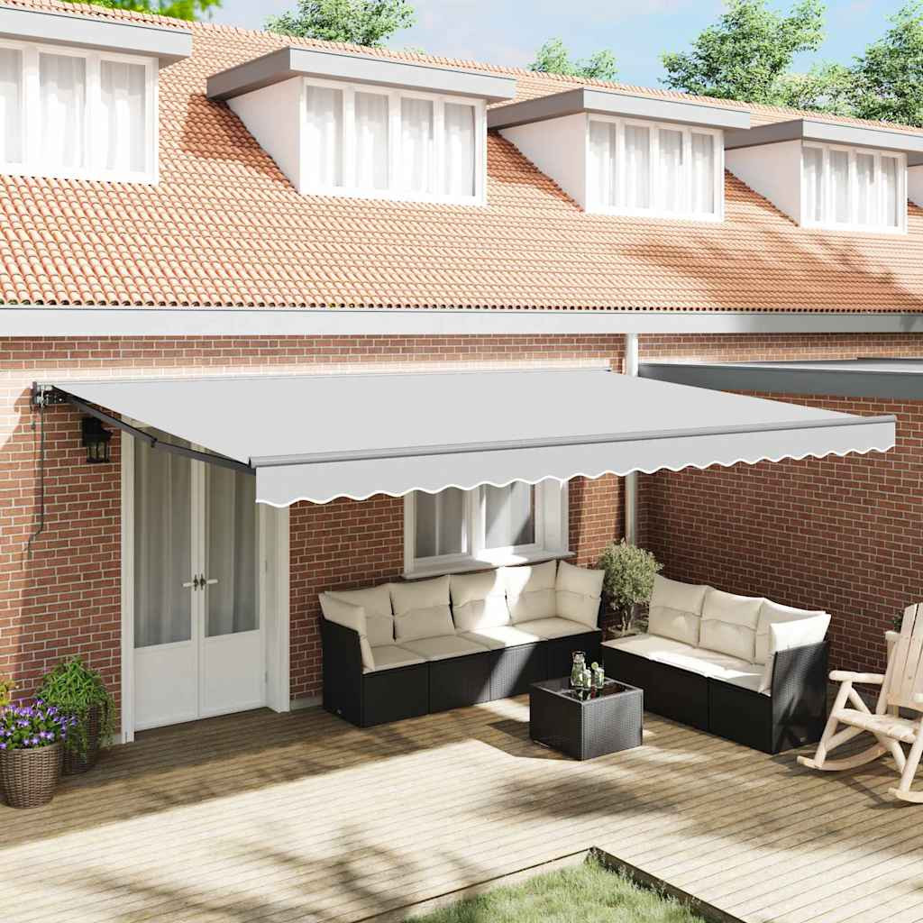 vidaXL Markisenrahmen Verstellbar Anthrazit 5 x 3 m Stahl