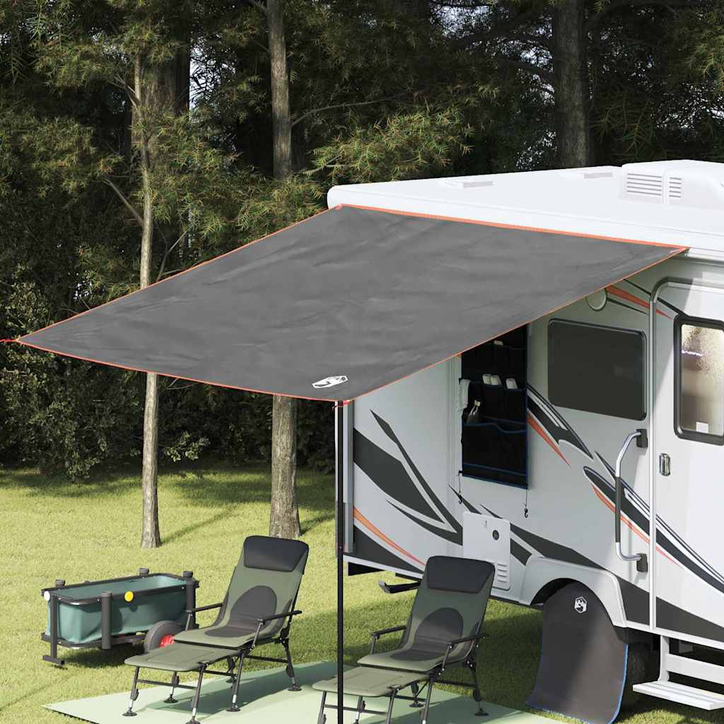 vidaXL Wasserfeste Plane Personen 240 x 300 cm Grau und Orange
