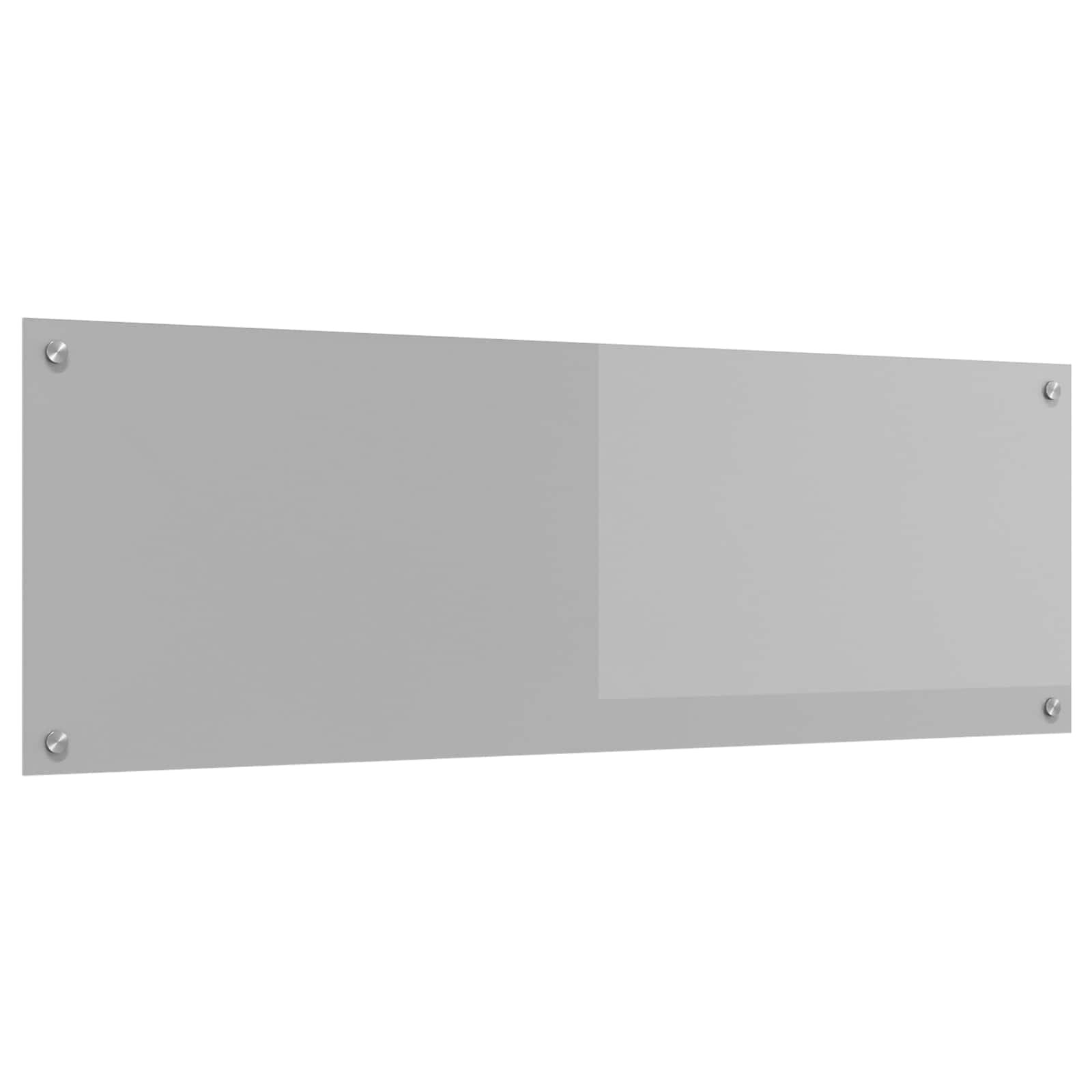 vidaXL Küchenrückwand Hellgrau 120 x 40 cm Gehärtetes Glas