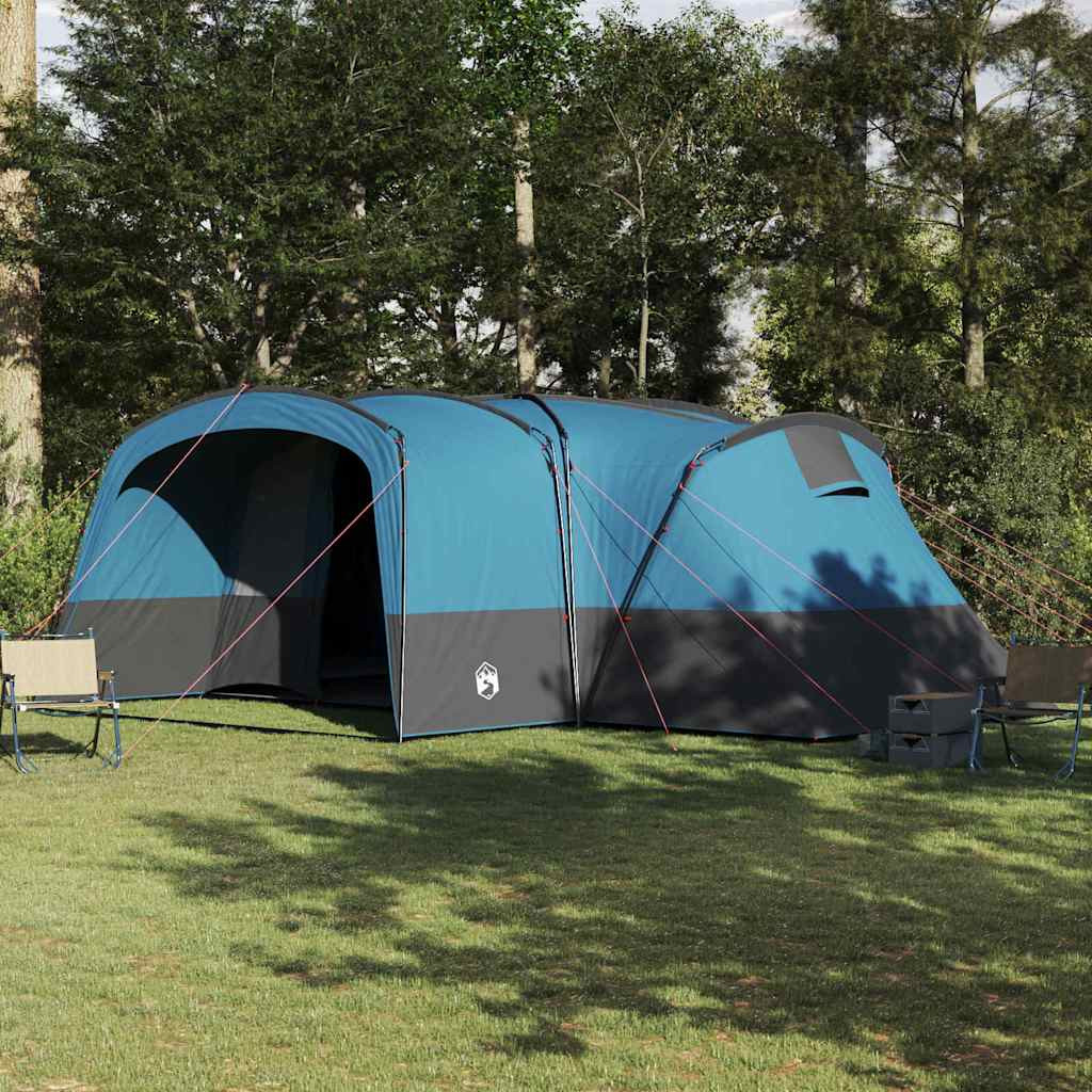 vidaXL Familienzelt für 12 Personen Blau und Grau 760 x 645 x 230 cm