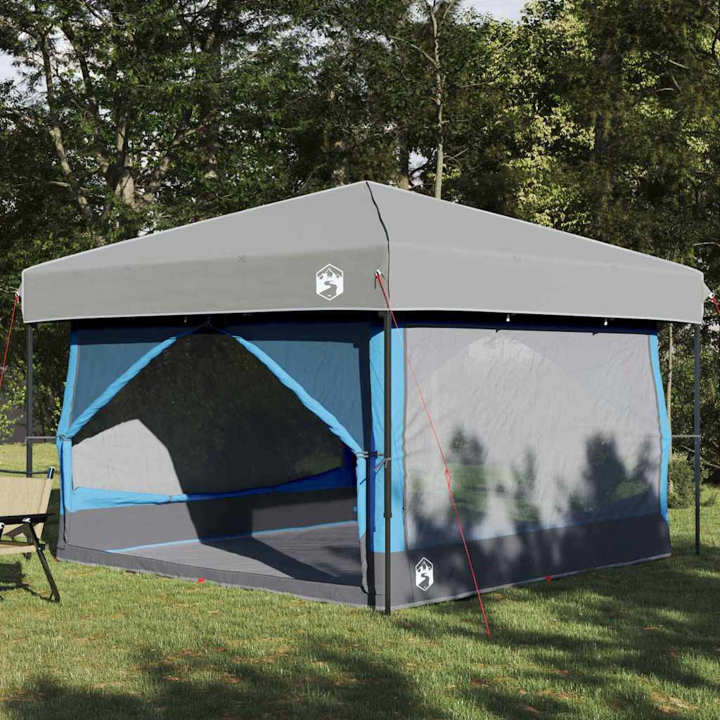 vidaXL Innertelt 7-Personen 7 Personen Blau und Grau
