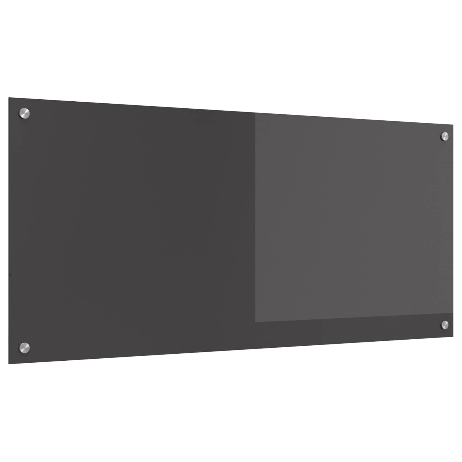 vidaXL Küchenrückwand Dunkelgrau 110 x 50 cm Gehärtetes Glas