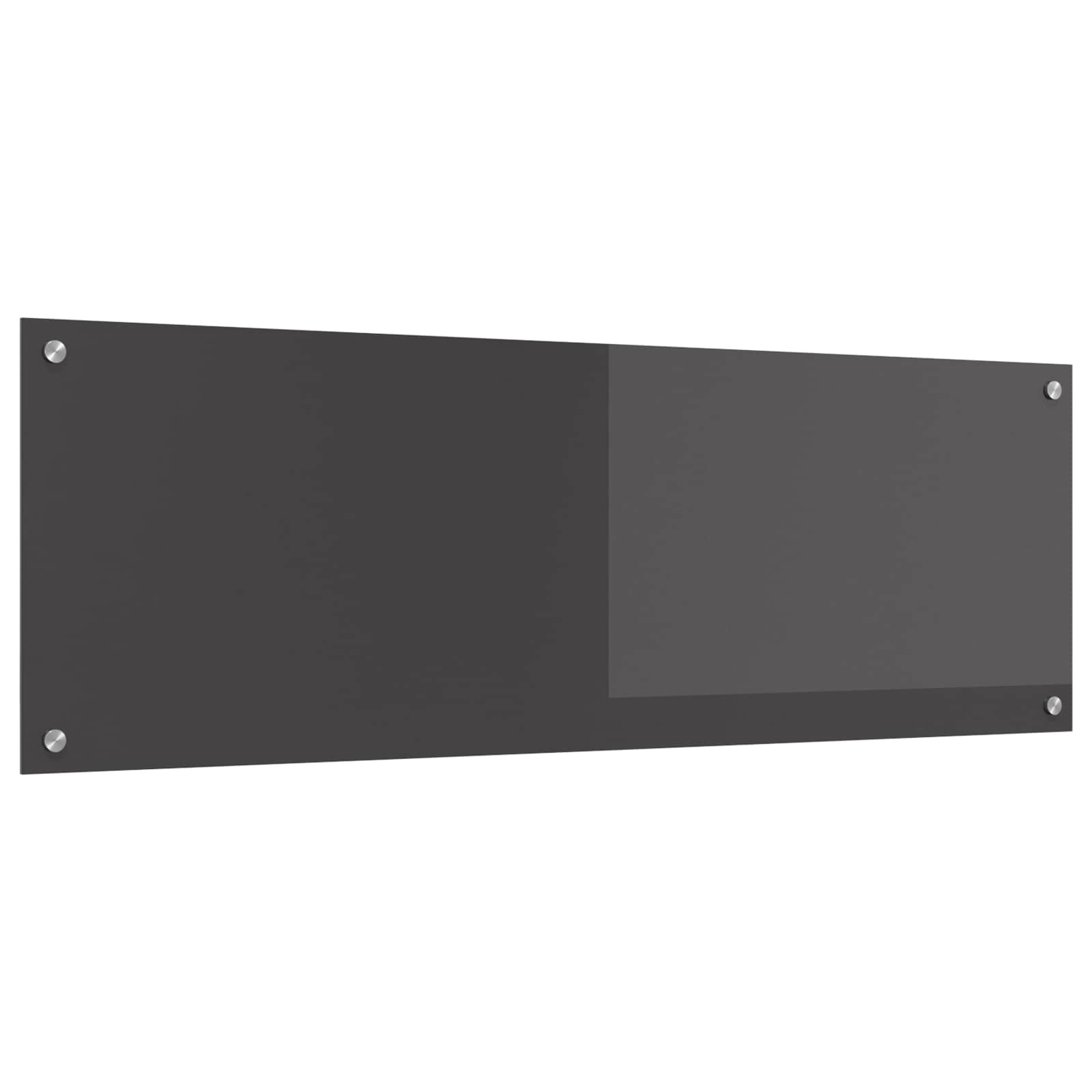 vidaXL Küchenrückwand Dunkelgrau 120 x 40 cm Gehärtetes Glas