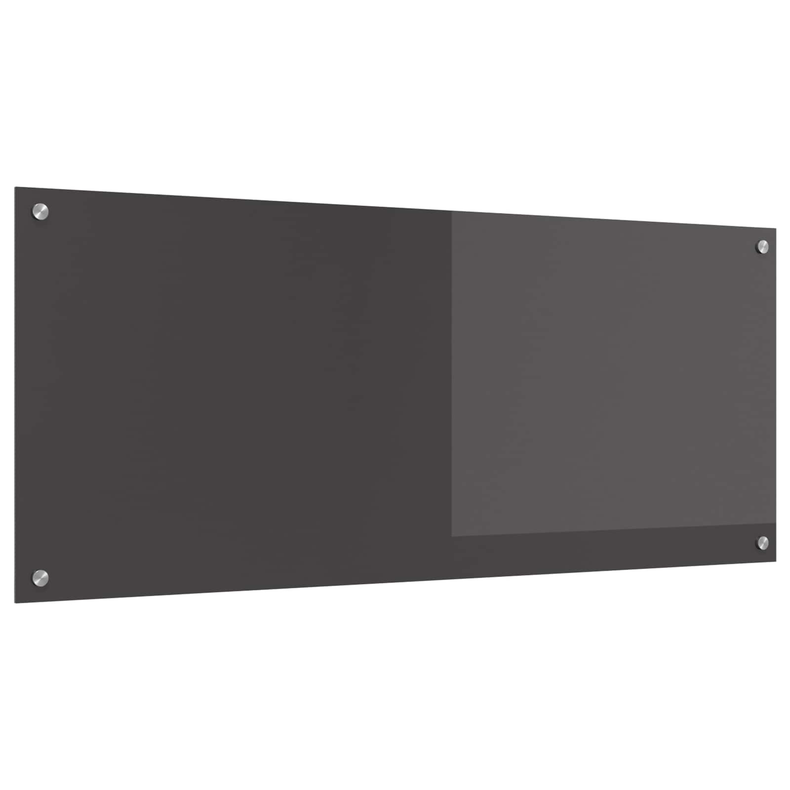 vidaXL Küchenrückwand Dunkelgrau 120 x 50 cm Gehärtetes Glas