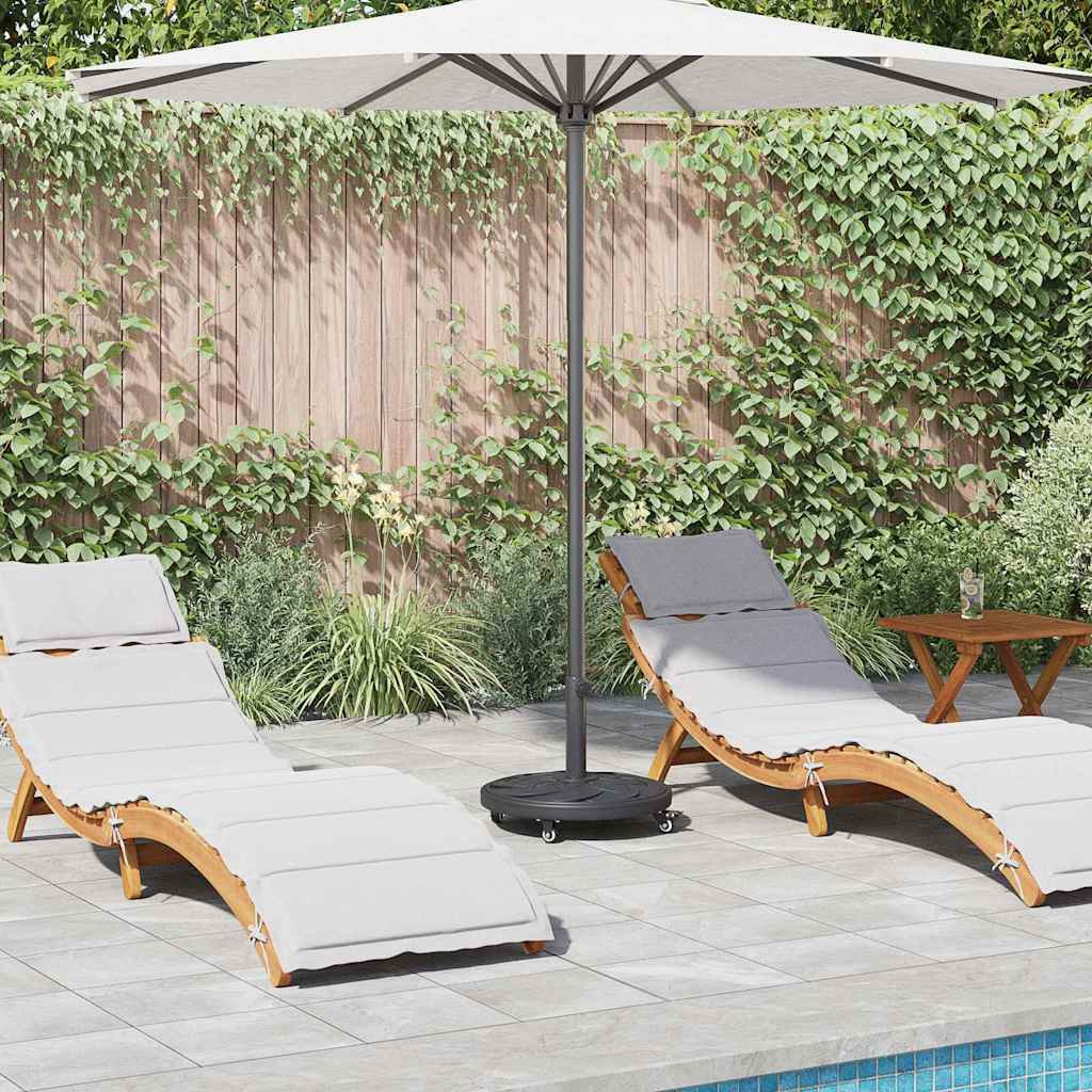 vidaXL Sonnenschirmständer Art Deco Schwarz Ø 45 x 39,5 cm Eisen