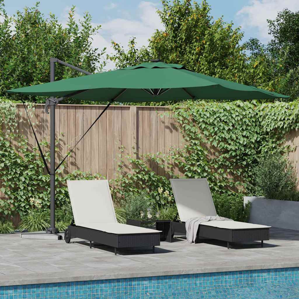 vidaXL Sonnenschirm Grün 286 x 284 x 270 cm Aluminium und Polyester