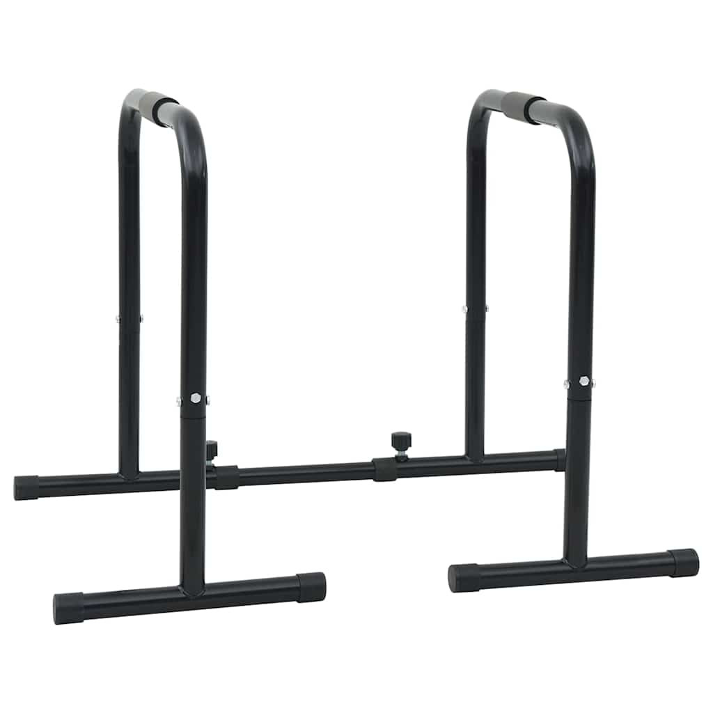 vidaXL Dip-Stange Schwarz 116 x 66 x 74,5 cm Pulverbeschichteter Stahl