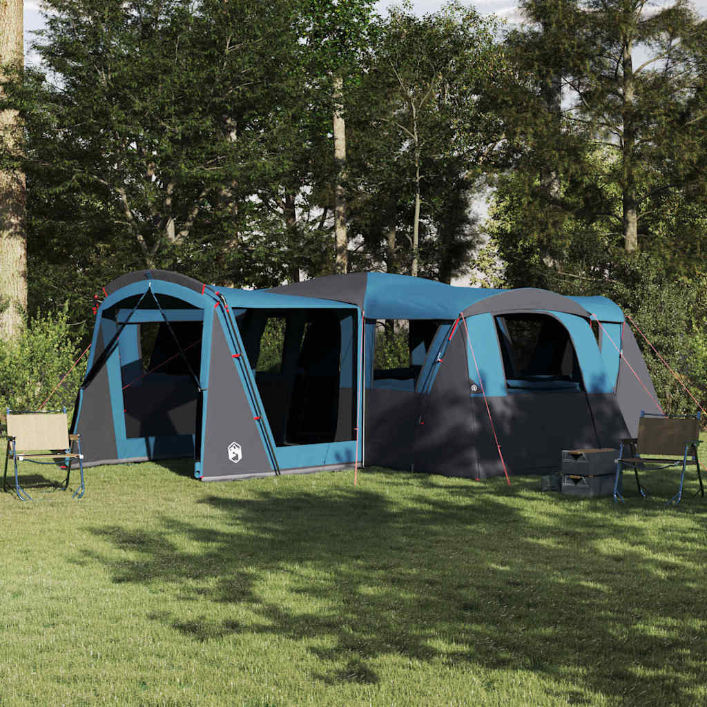 vidaXL Familienzelt für 20 Personen Blau und Grau 745 x 700 x 217 cm