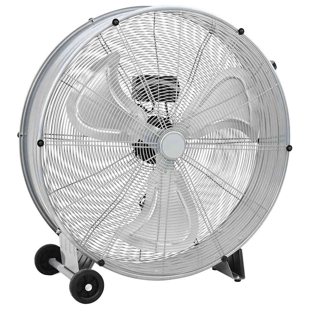 vidaXL Trommelventilator Mit Rad Silber 79 x 37 x 82 cm Aluminium