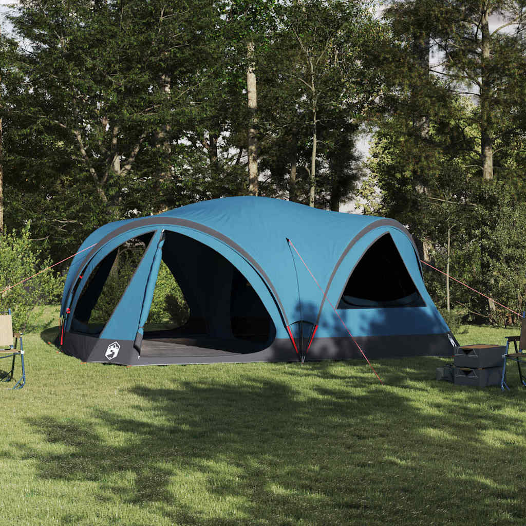 vidaXL Familienzelt für 10 Personen Blau und Grau 460 x 430 x 214 cm