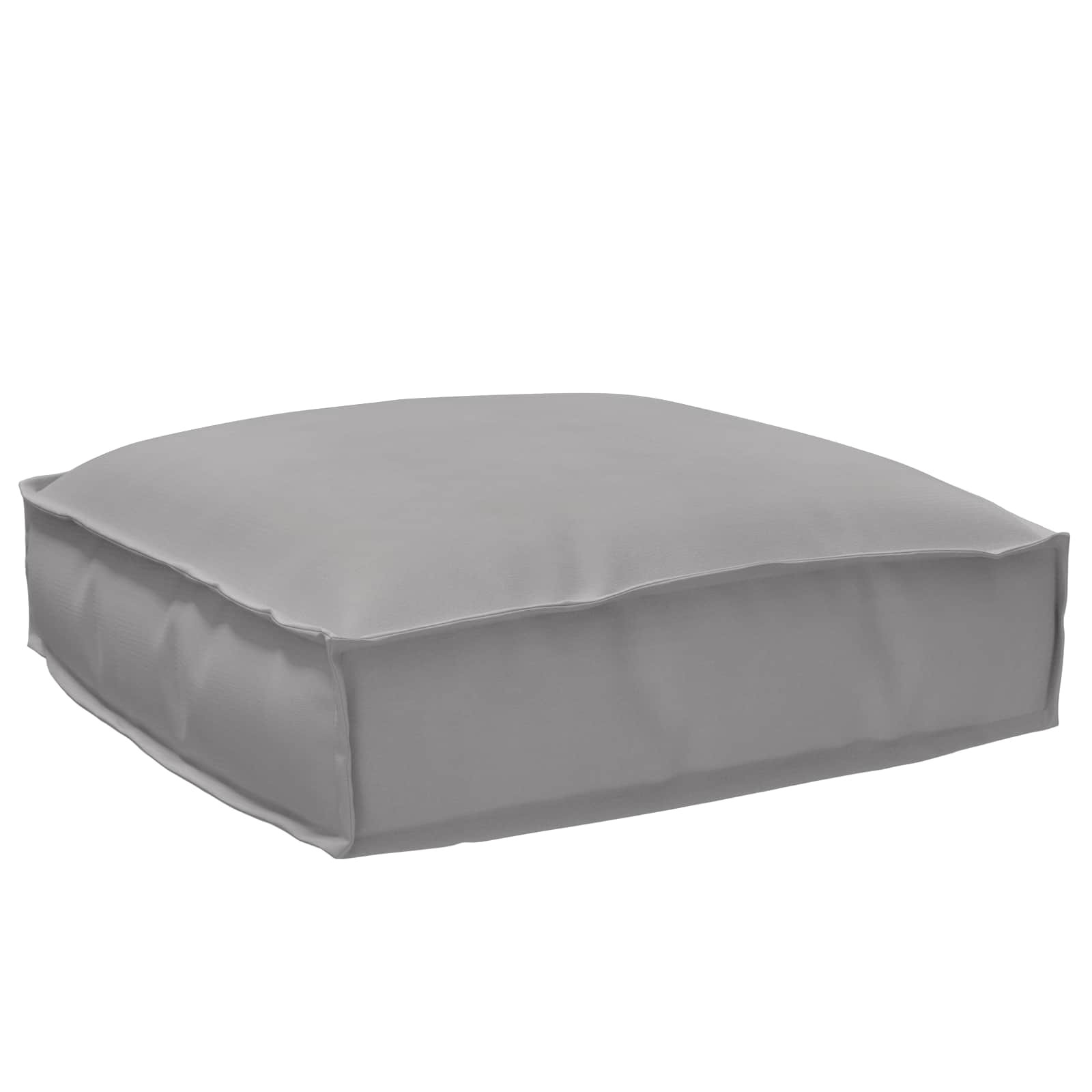 vidaXL Kissen Grau 50 x 50 x 12 cm Oxford-Stoff
