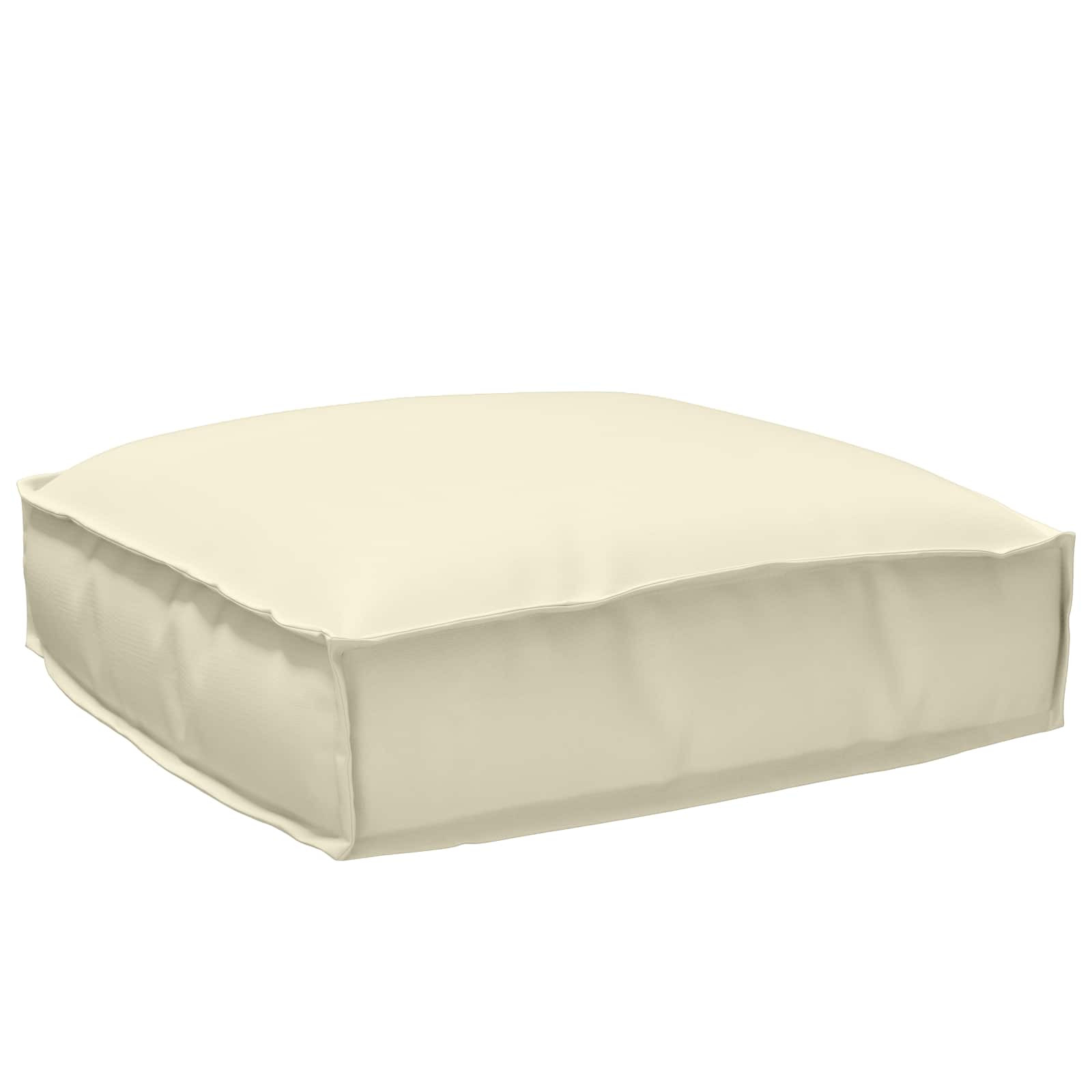 vidaXL Kissen Creme 50 x 50 x 12 cm Oxford-Stoff