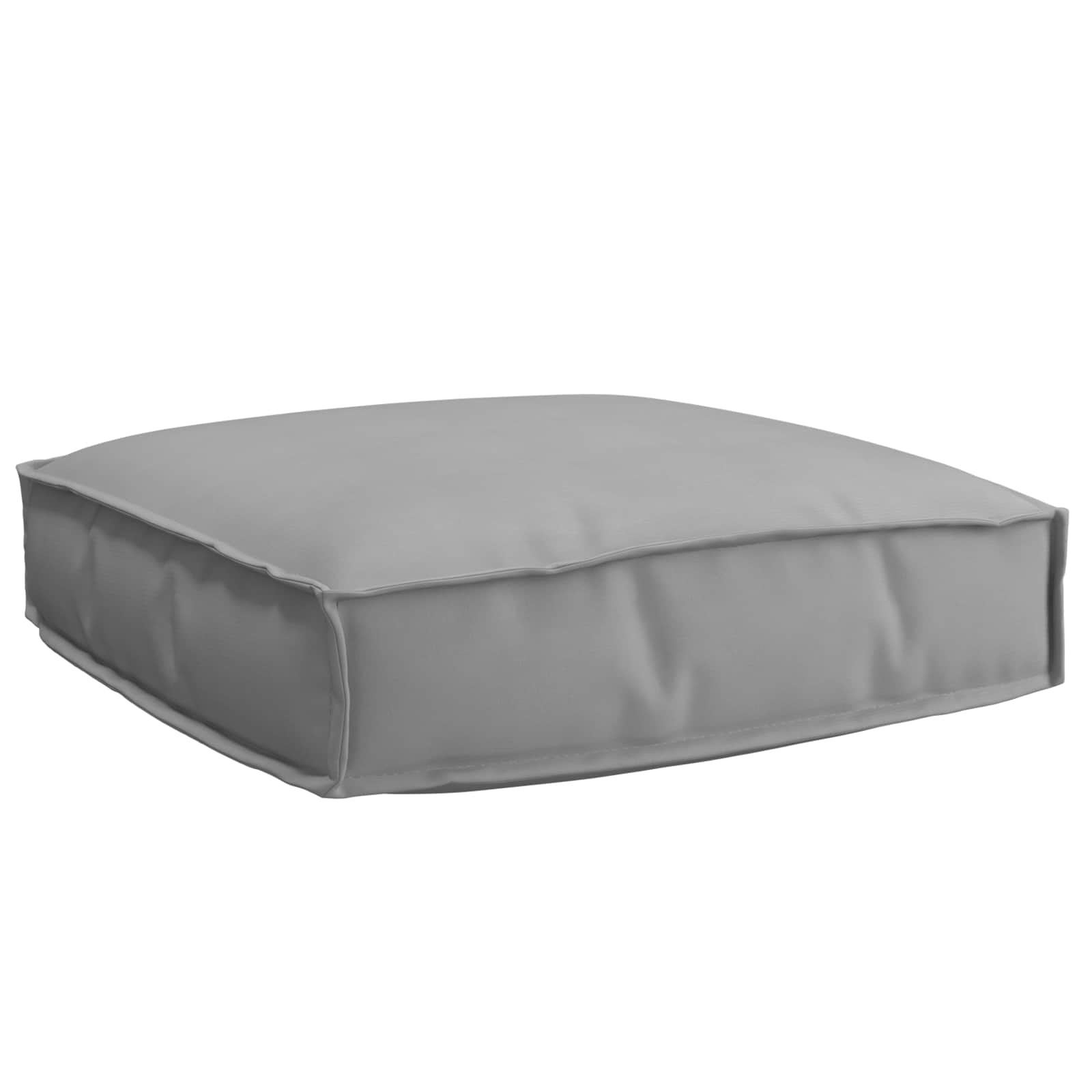 vidaXL Kissen Grau 60 x 60 x 12 cm Oxford-Stoff