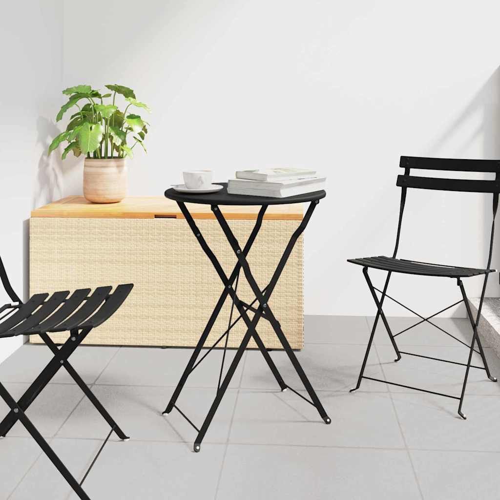 vidaXL Bistrotisch Anthrazit Ø 50 x 71 cm Pulverbeschichteter Stahl