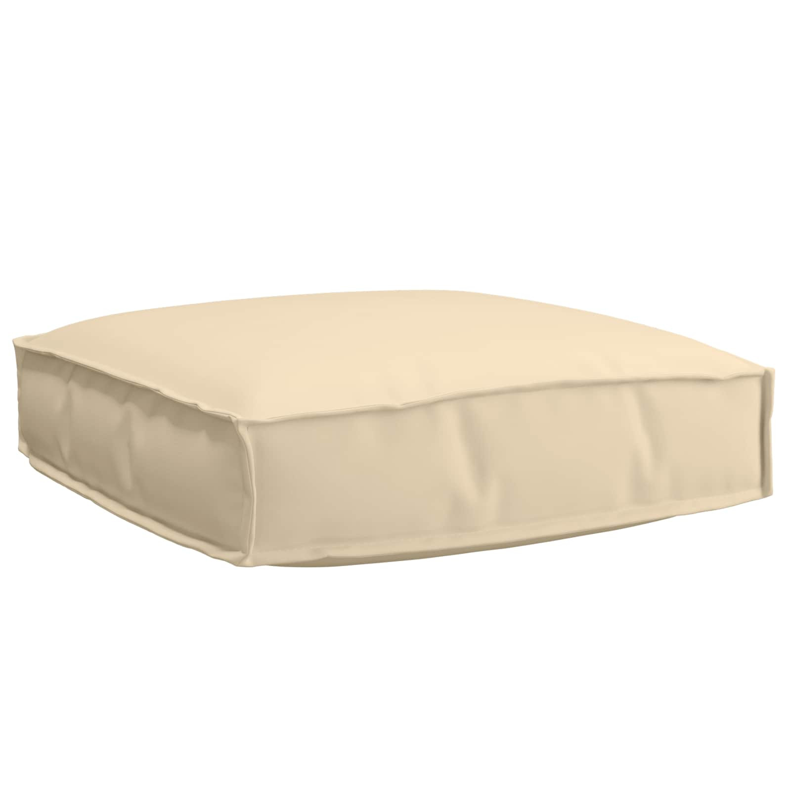 vidaXL Kissen Beige 60 x 60 x 12 cm Oxford-Stoff