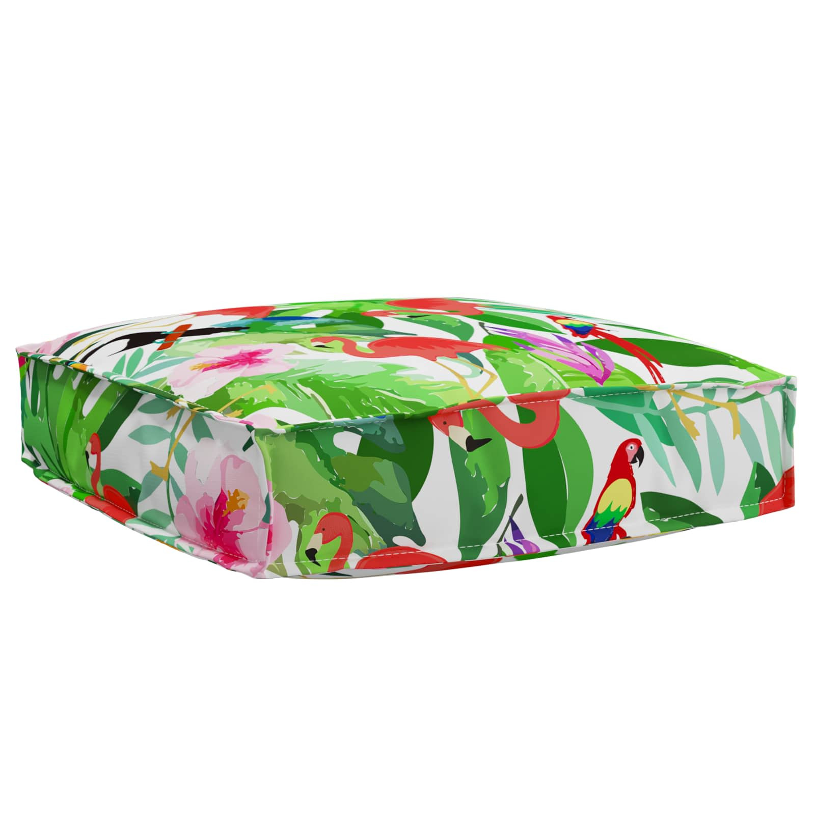vidaXL Kissen Floral Mehrfarbig 60 x 60 x 12 cm Oxford-Stoff