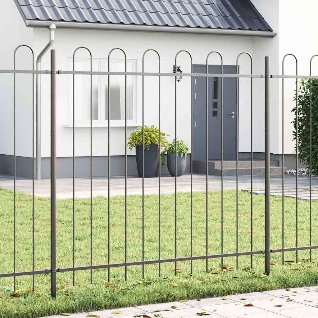 vidaXL Gartenzaun BOXTEL Grau
