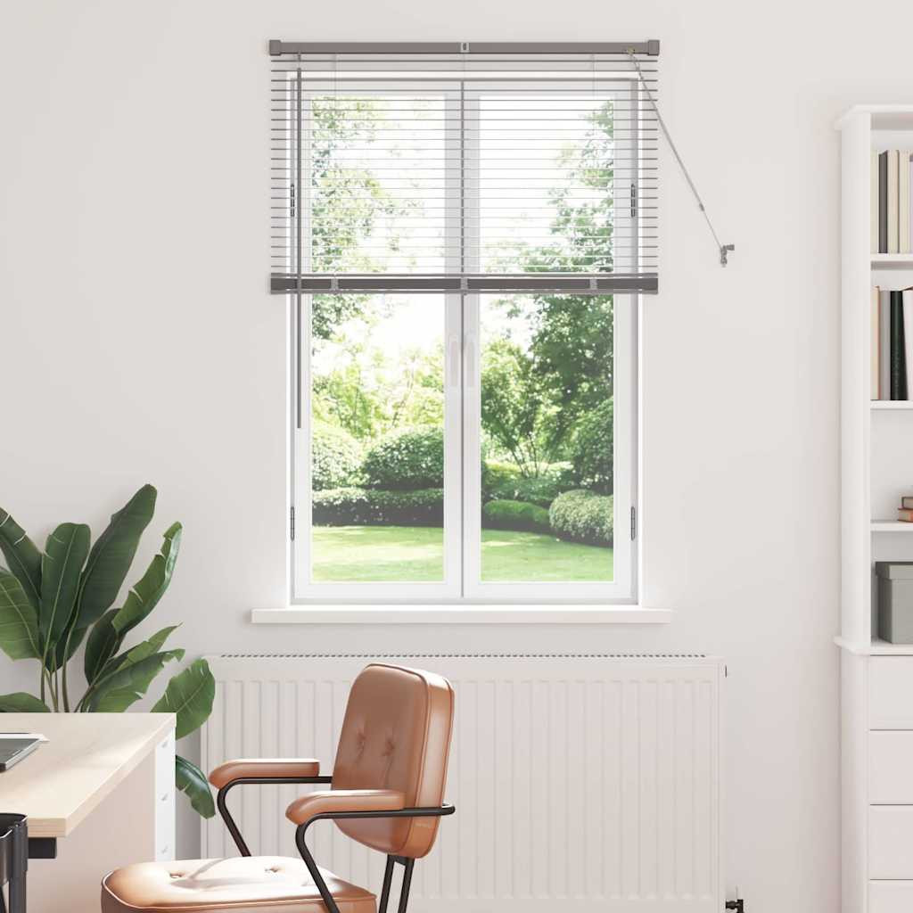 vidaXL Balkenjalousien Silber 130 x 85 cm Aluminium
