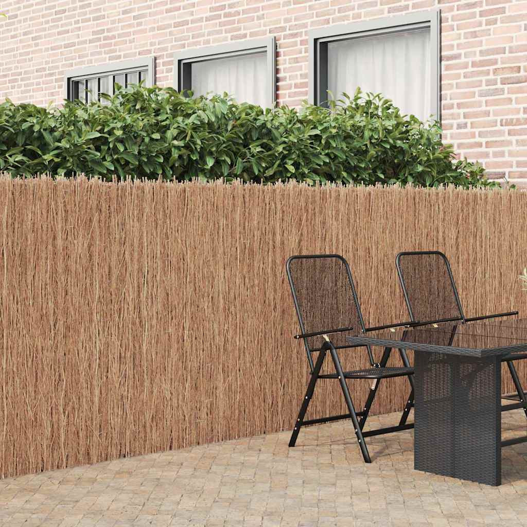 vidaXL Reisigmattenzaun Braun 400 x 150 cm Bast