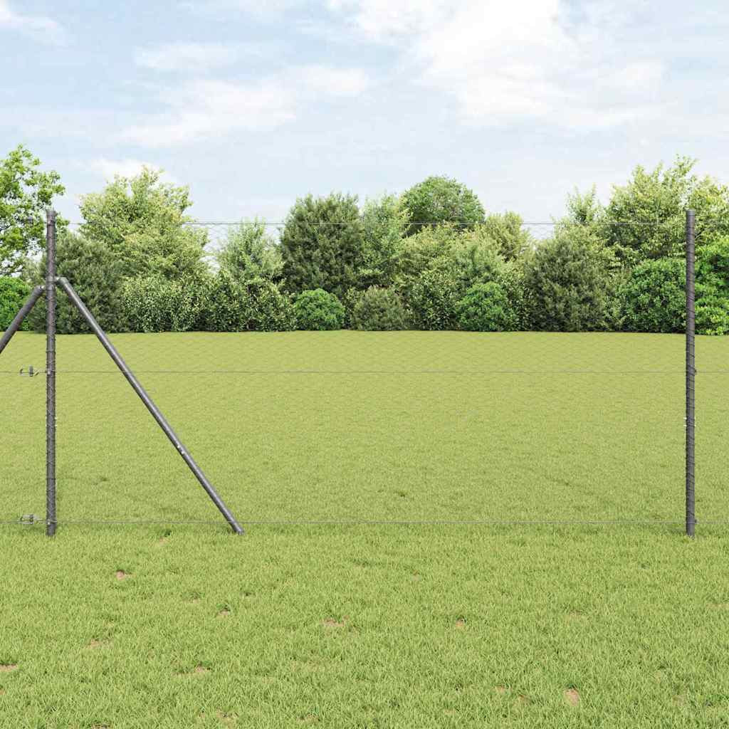 vidaXL Hexagonzaun Grau 1,2 x 100 m PVC