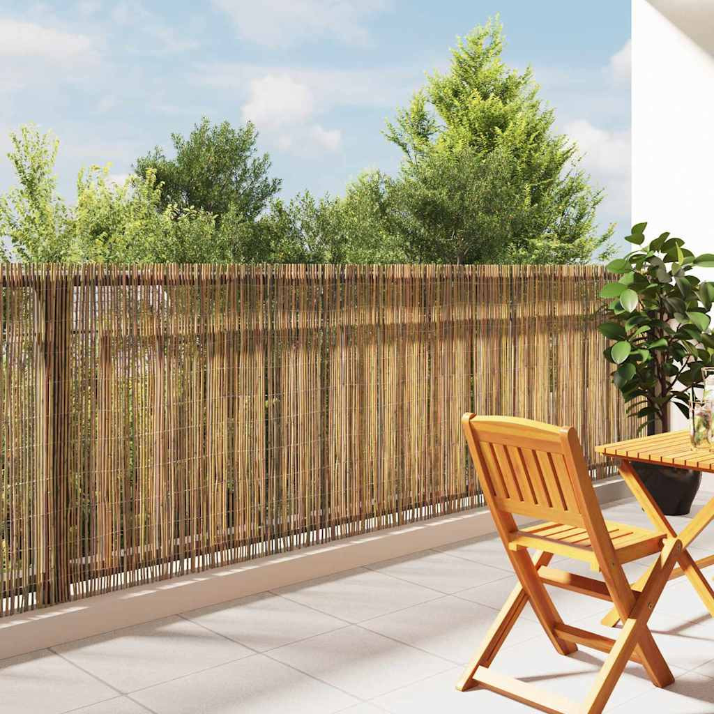 vidaXL Bambuszaun Natur 600 x 125 cm Bambus