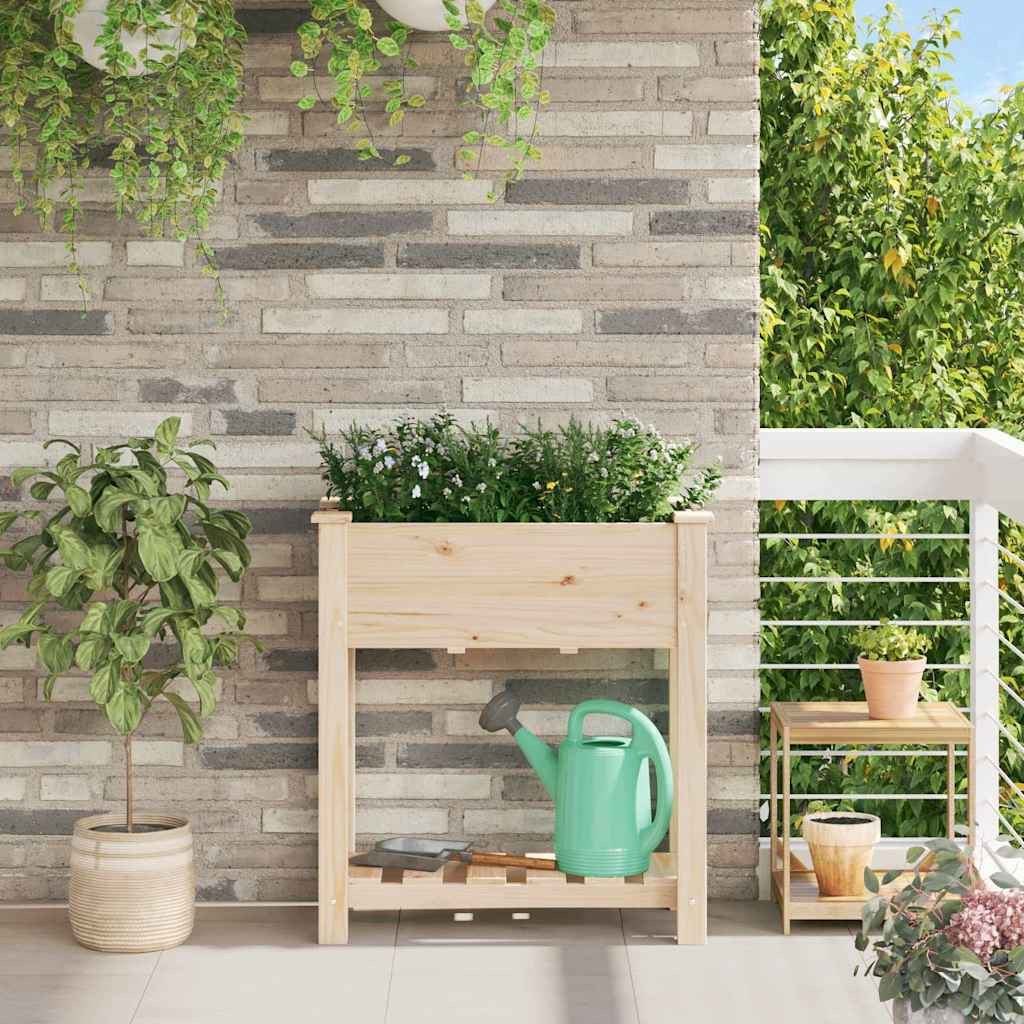 vidaXL Garten-Pflanzgefäß Beige 71 x 37 x 76,5 cm