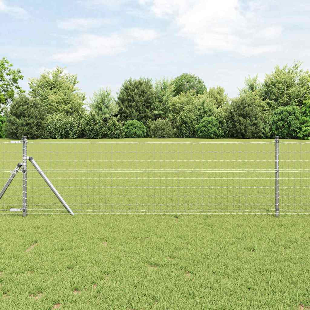 vidaXL Eurozaun 0,8 x 10 m PVC-beschichtetes Eisen