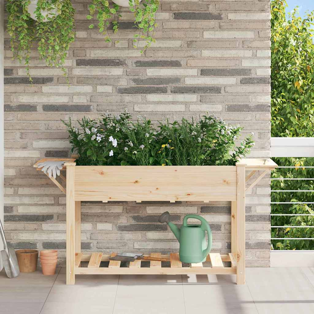 vidaXL Garten-Pflanzgefäß Beige 155 x 59 x 76,5 cm