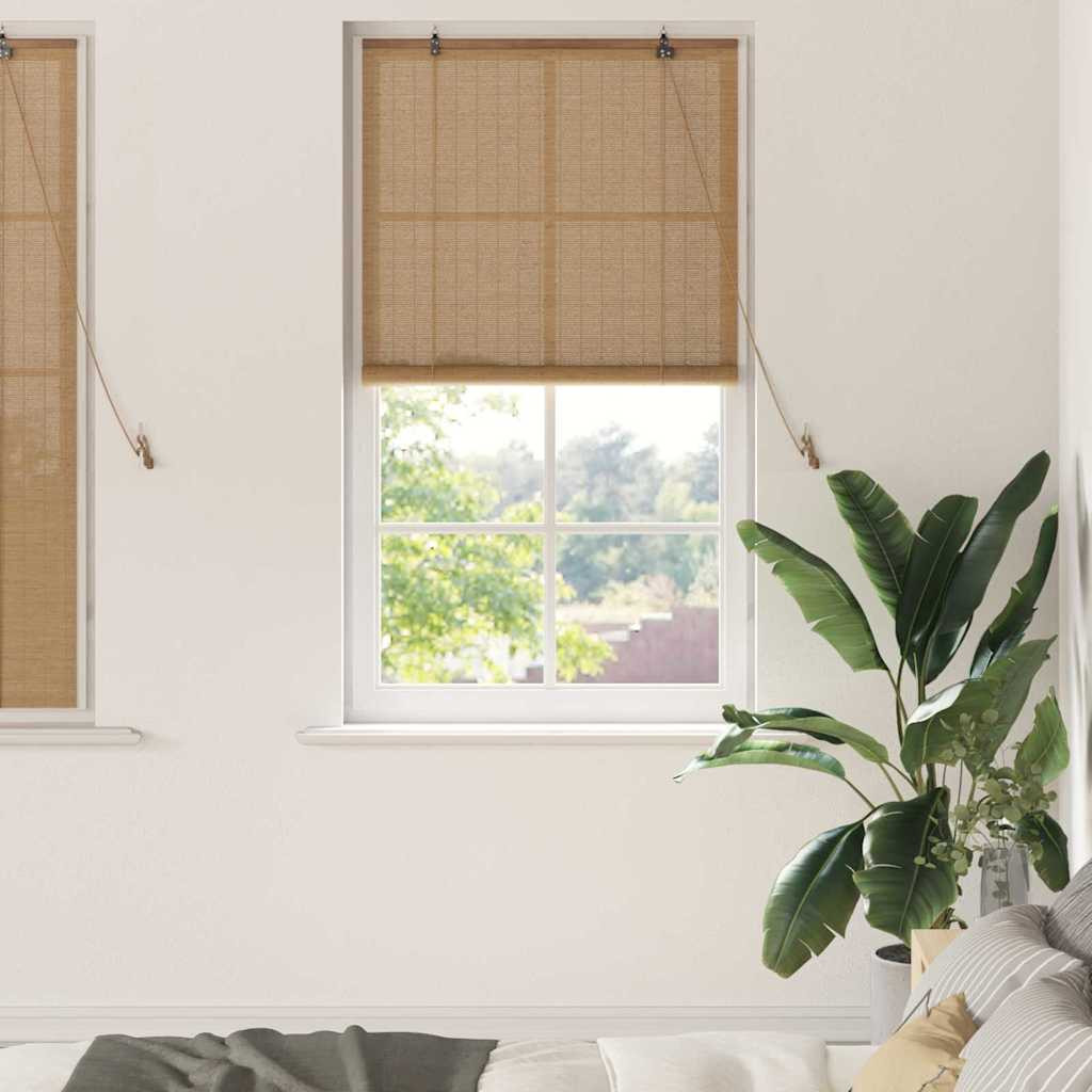 vidaXL Rollo Braun 90 x 160 cm Bambus