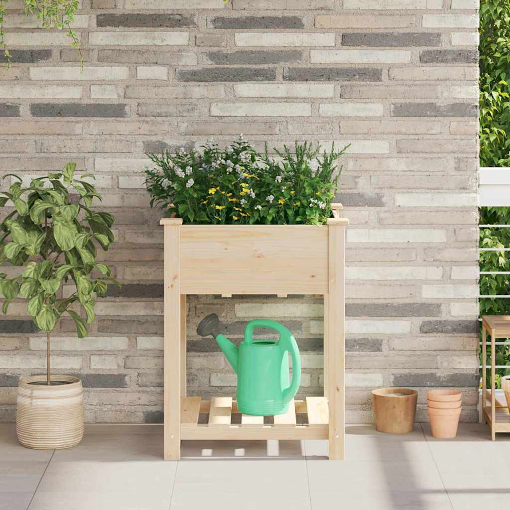 vidaXL Garten-Pflanzgefäß Beige 60,5 x 60 x 76,5 cm