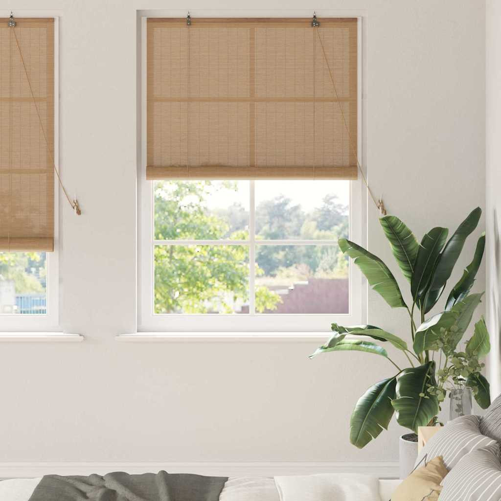 vidaXL Rollo Braun 100 x 220 cm Bambus