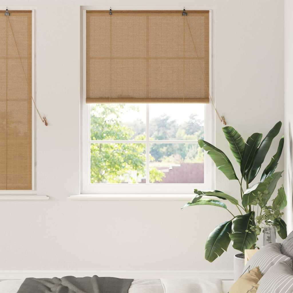 vidaXL Rollo Braun 120 x 160 cm Bambus