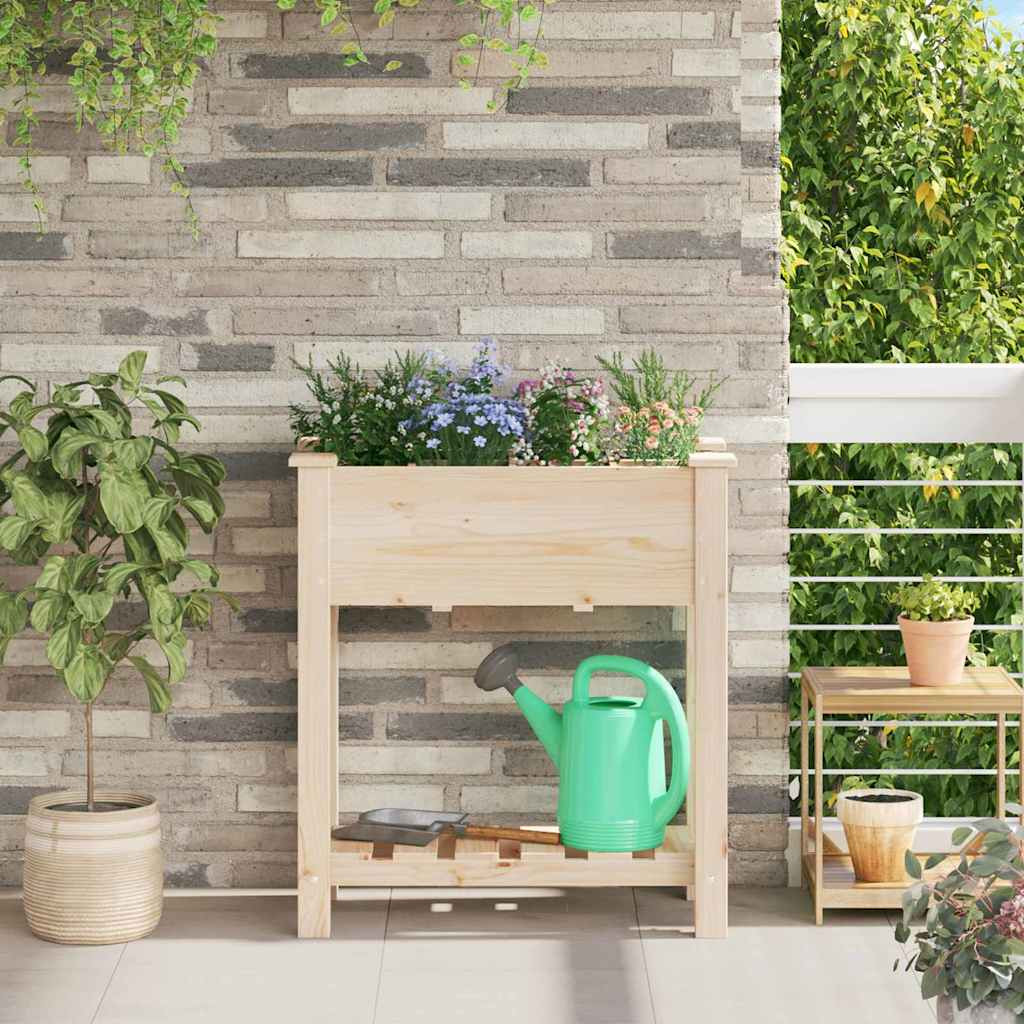 vidaXL Garten-Pflanzgefäß Beige 71 x 37 x 76,5 cm