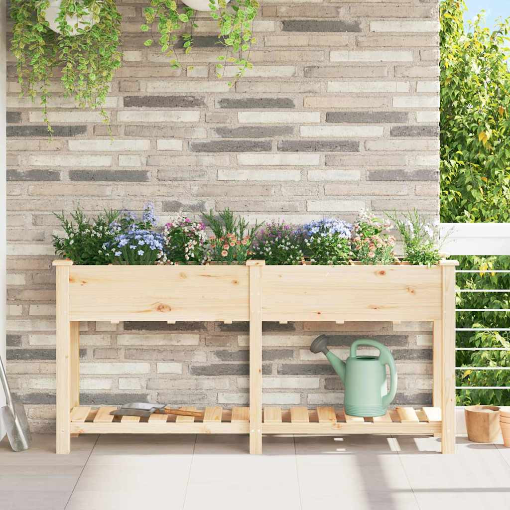 vidaXL Garten-Pflanzgefäß Beige 161,5 x 45 x 76,5 cm