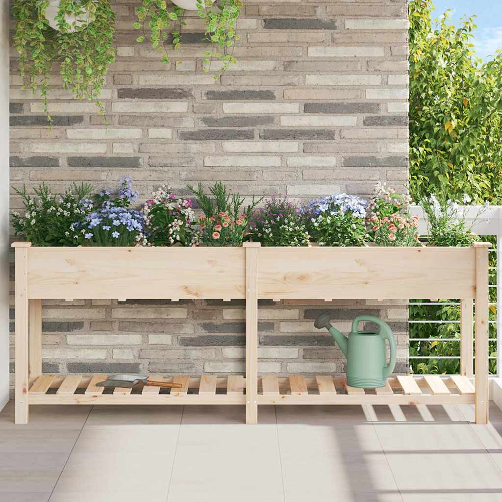 vidaXL Garten-Pflanzgefäß Beige 203,5 x 53 x 76,5 cm