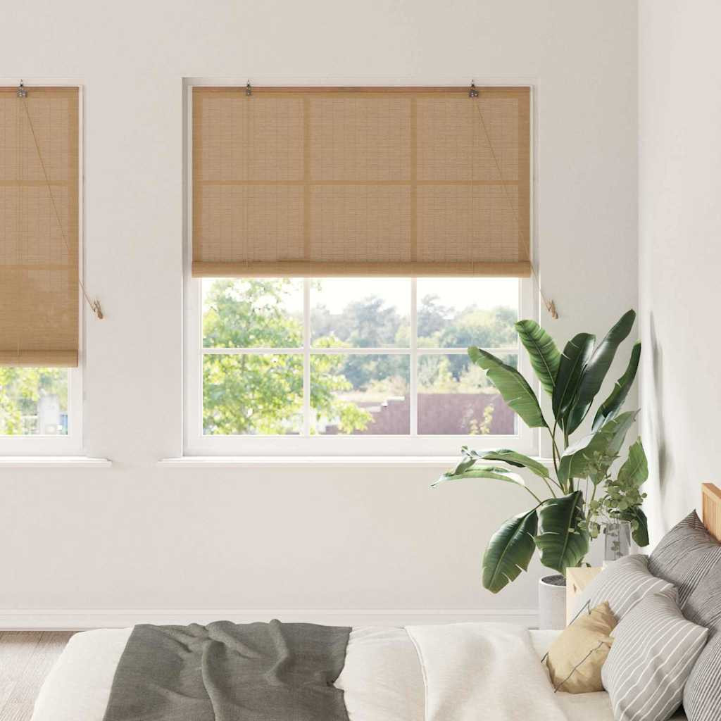 vidaXL Rollo Braun 150 x 220 cm Bambus