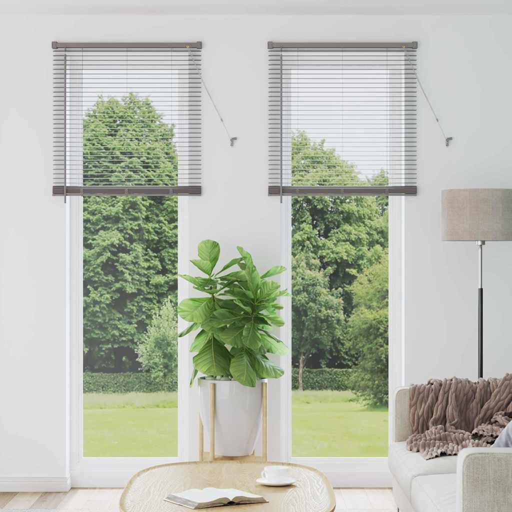 vidaXL Balkenjalousien Silber 220 x 80 cm Aluminium