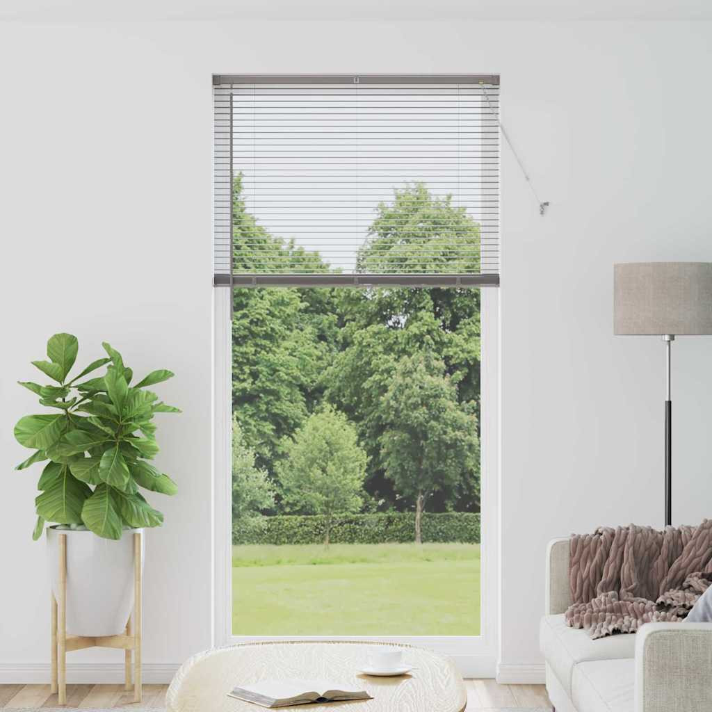 vidaXL Balkenjalousien Silber 220 x 105 cm Aluminium